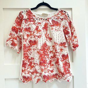 Anthropologie Porridge Brand Eyelet Shirt